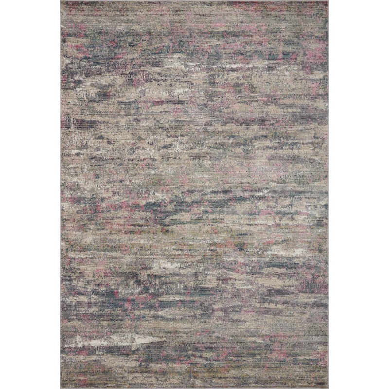 Alexander Home Thomas Marble Abstract Area Rug - 5' x 7' 10" - Berry / Multi - Runner/Rectangle