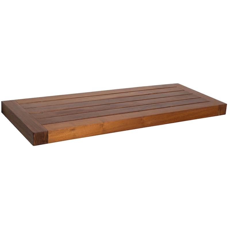 Moa Floating Teak Wall Shelf - Teak Oil - 24" Wide