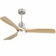 preview thumbnail 7 of 86, Sofucor 48/52 Inch Ceiling Fan with Light, Solid Wood Blades for Living Room, Bedroom,Smart Optional 52"-Remote Control-With light - Silver with Solid wood Blades