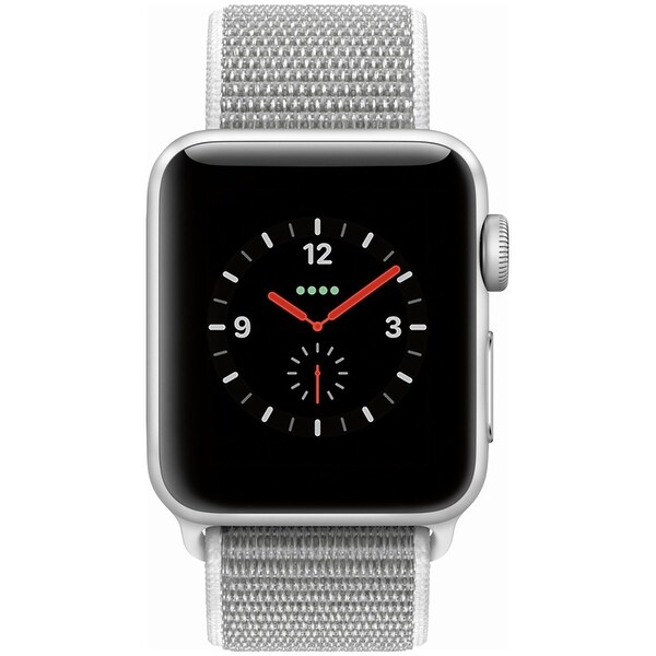 silver aluminium case with seashell sport loop