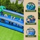 preview thumbnail 4 of 6, XJUMP Commercial Grade 45' Tropical Wet/Dry Obstacle with Dual Lane Slide and Deep Pool Two Pieces Kids and Adults (with Blower)