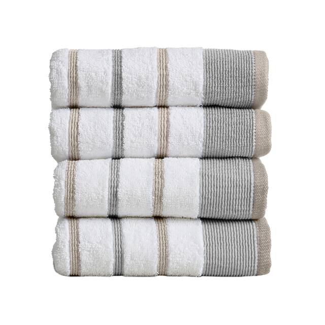 Luxurious Cotton Decorative Stripe Towel Set