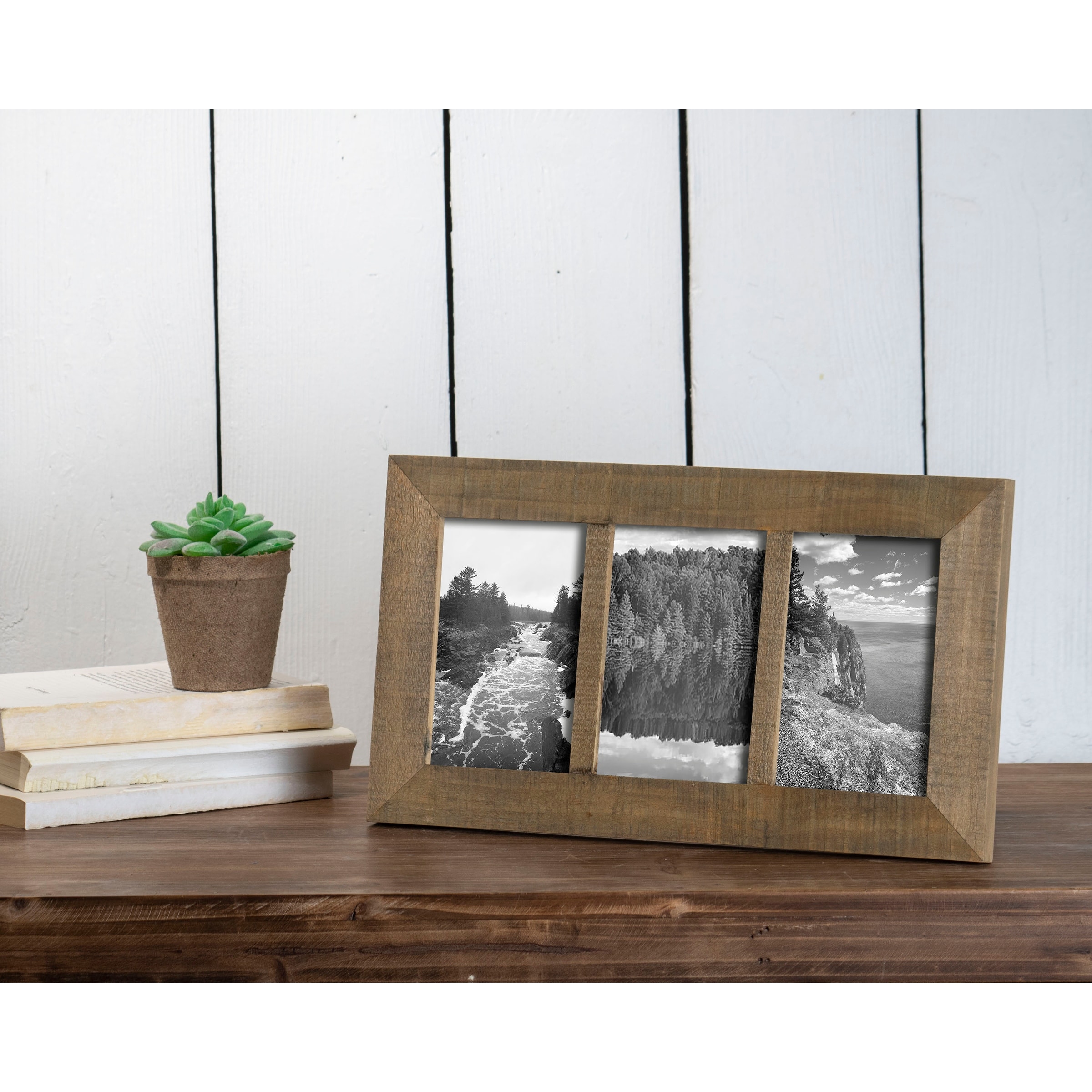 Foreside Home & Garden FFRD06122 4x6 Triple Photo Ripley Frame
