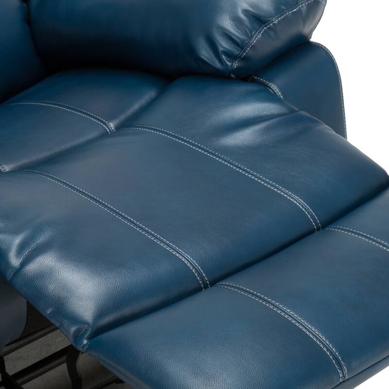 Charleston Leather Gel Glider Rocker Recliner by Greyson Living
