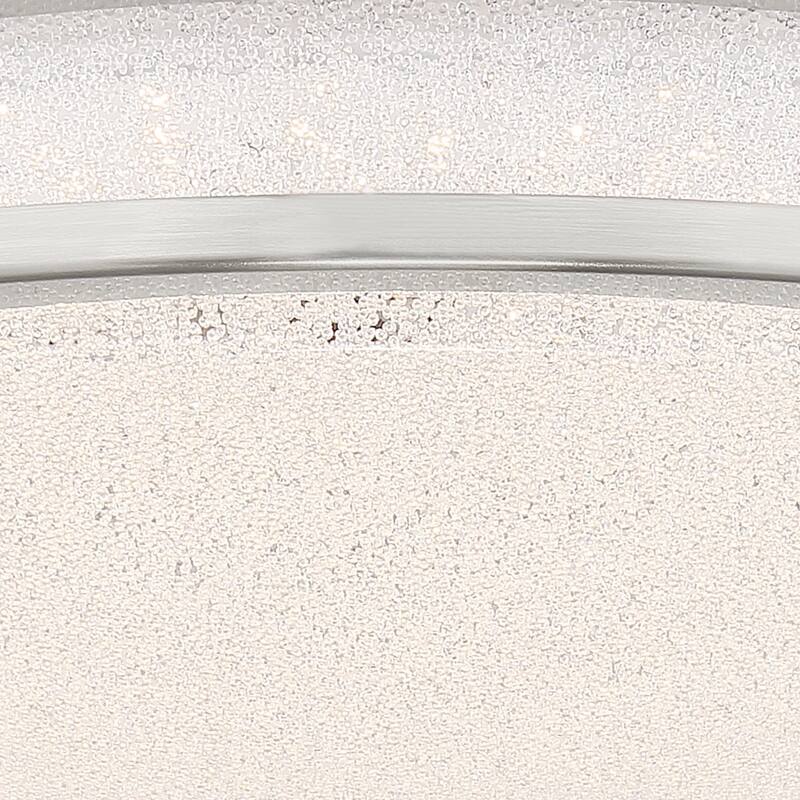 Access Lighting Sparc - LED 16" Flush Mount - Chrome Finish - Starry Acrylic - Dimmable - Dedicated LED - Chrome