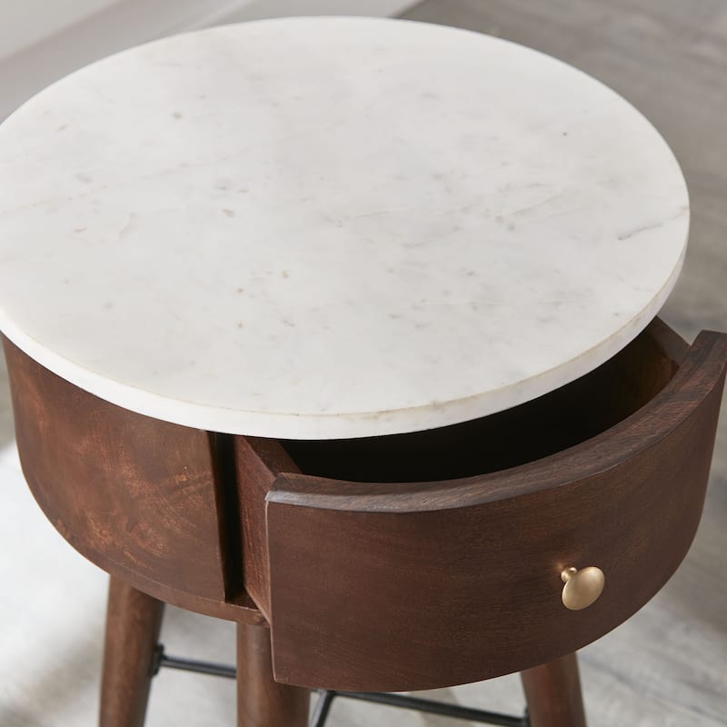 Steve Silver Carson Carrington Bari Round Side Table