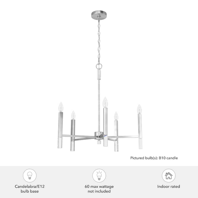 Hunter Sunjai 5-Light Chandelier - Dining Room, Foyer - Contemporary, Transitional