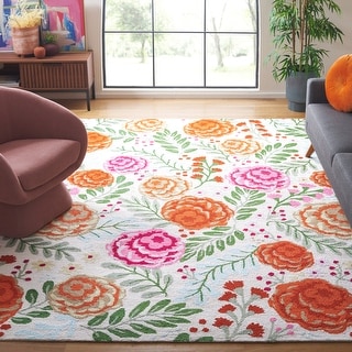 SAFAVIEH Handmade Easy Care Seddigheh French Country Floral Rug