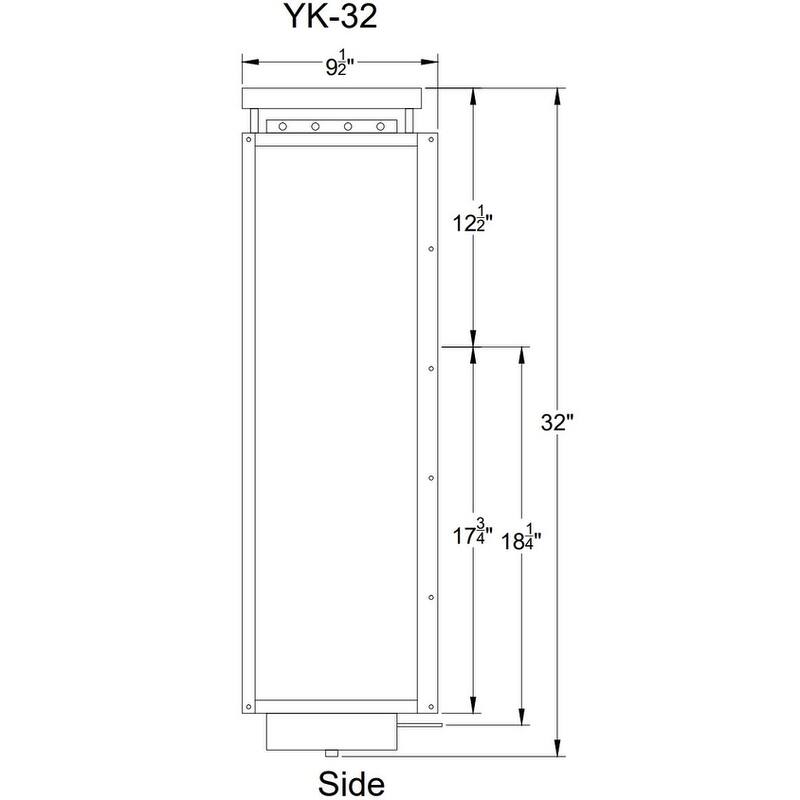Primo Lanterns YK-32E Yorkshire 2 Light 32" Tall Wall Sconce