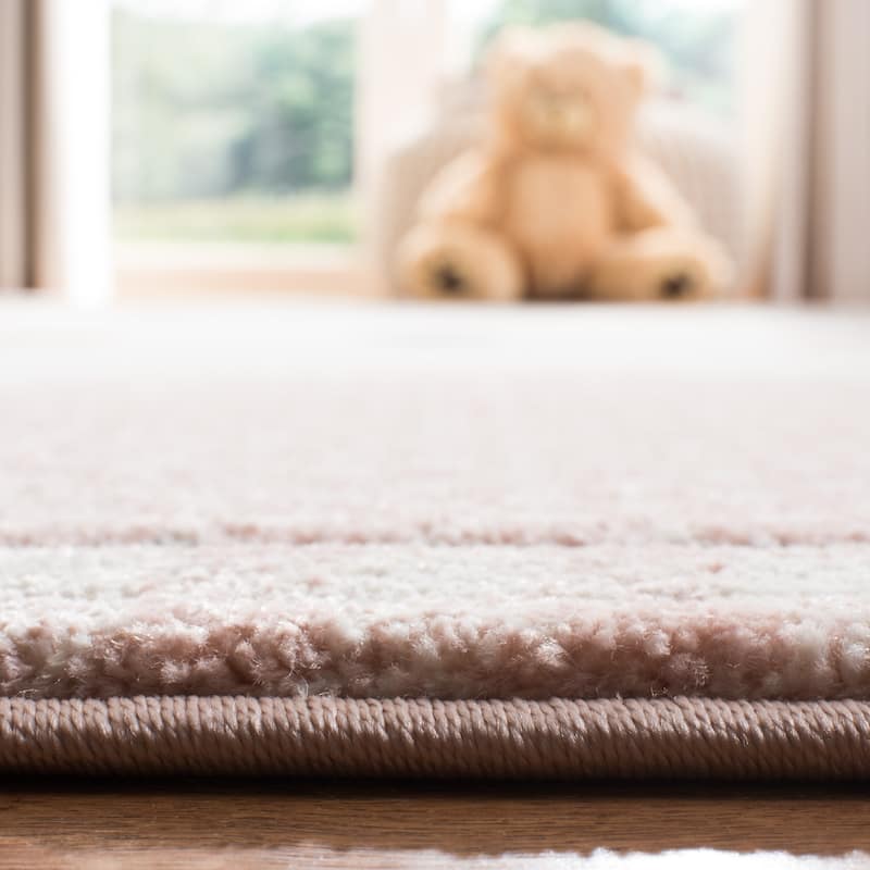 SAFAVIEH Carousel Kids Yuha Cat Rug - 6'7" x  9' - Pink/Grey - Rectangle