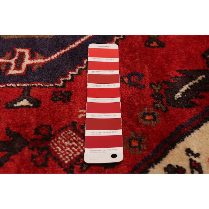 ECARPETGALLERY Hand-knotted Andelz Red Wool Rug - 3'4 x 6'1