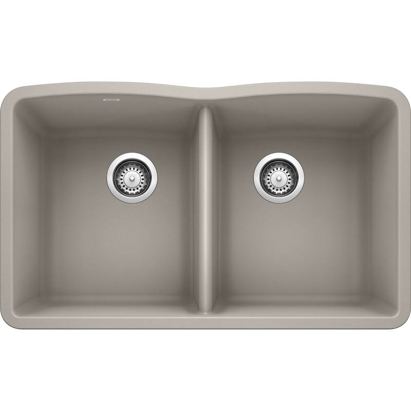 Blanco PRECIS Undermount Granite Composite 24 in. Single Bowl Kitchen Sink in Truffle (522417)