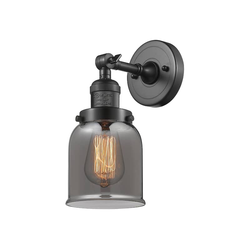 Innovations Lighting Small Bell Single Light 10" Tall Bathroom Sconce
