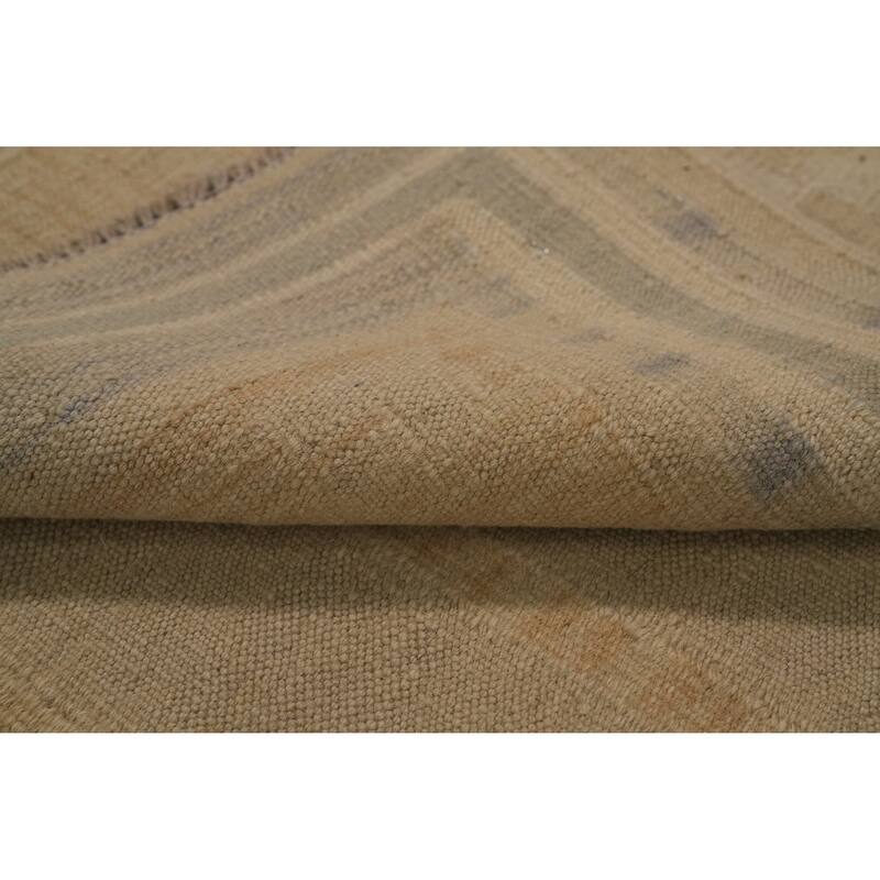 Hand Woven Southwestern Wool Beige Geometric Area Rug - 5' 10'' X 3' 10''