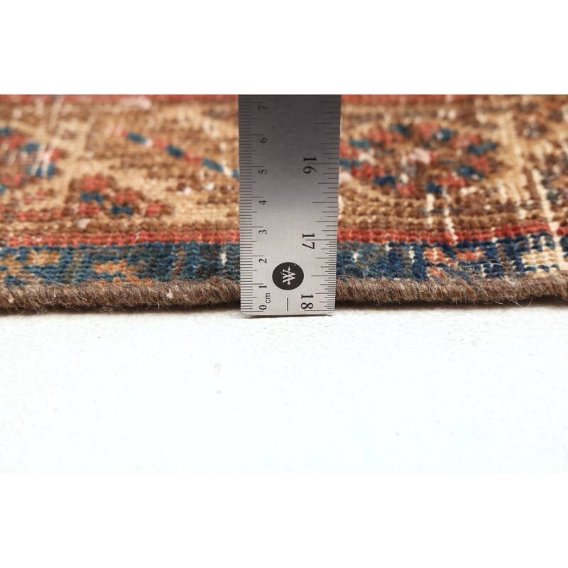 ECARPETGALLERY Hand-knotted Antalya Vintage Dark Copper Wool Rug - 2'11 x 11'2