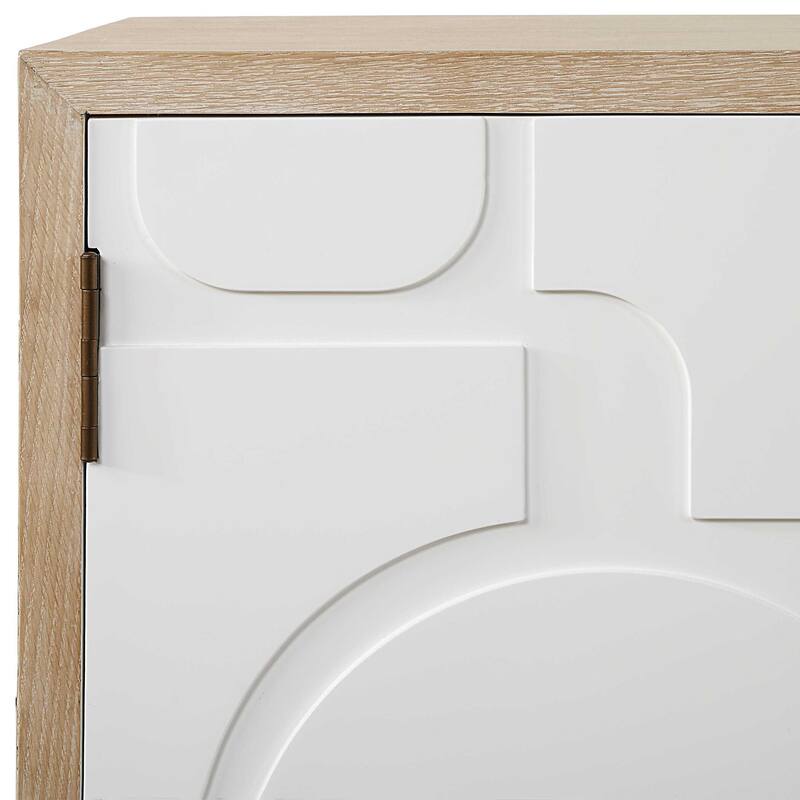 Uttermost Weimar 2 Door White Cabinet