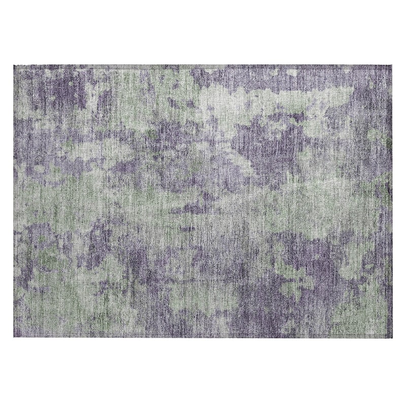 Jaz Modern Art-Inspired Weather Resistant Timeless Fusion Outdoor Rug