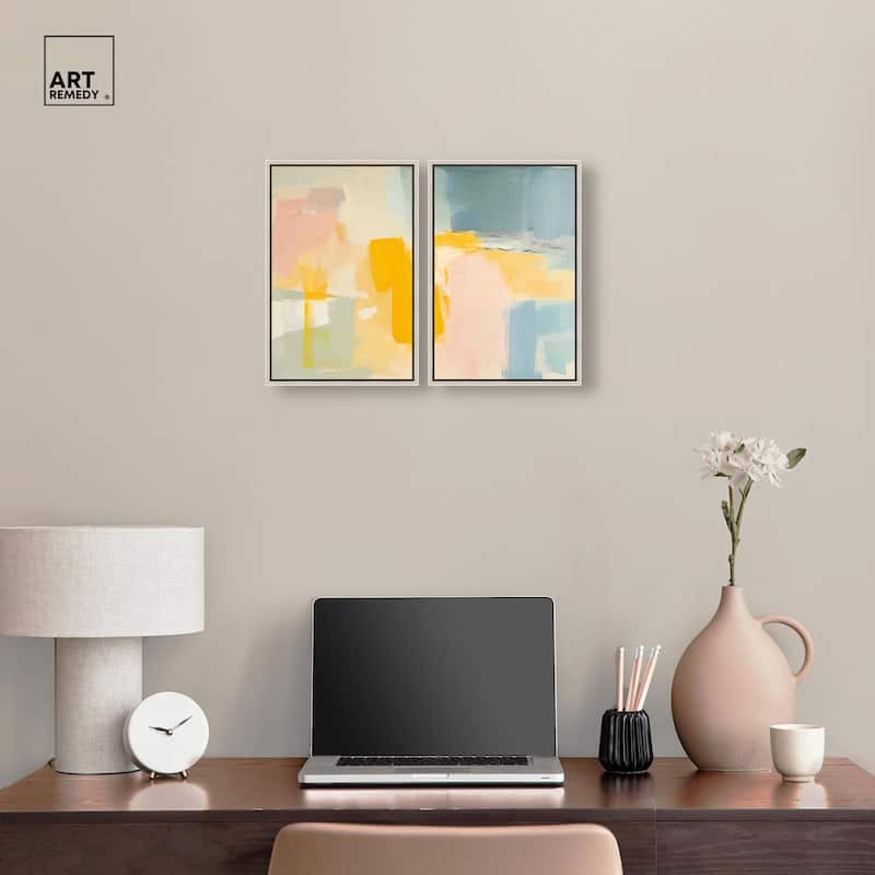 Ocean of Suns II Canvas Set of 2 by Art Remedy