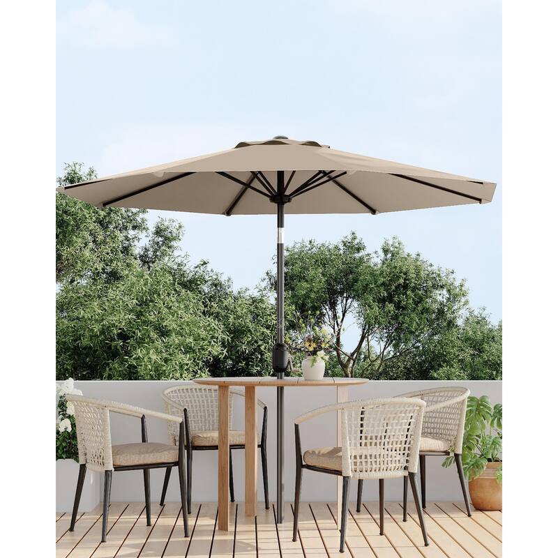 Coromose 9FT Outdoor Patio Umbrella, 8 Sturdy Ribs, for Garden, Poolside, Deck