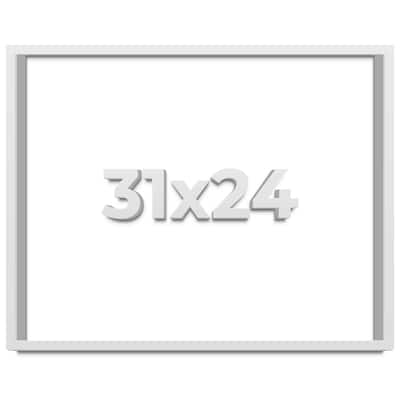 31x24 Shadow Box Frame White 1 Real Wood