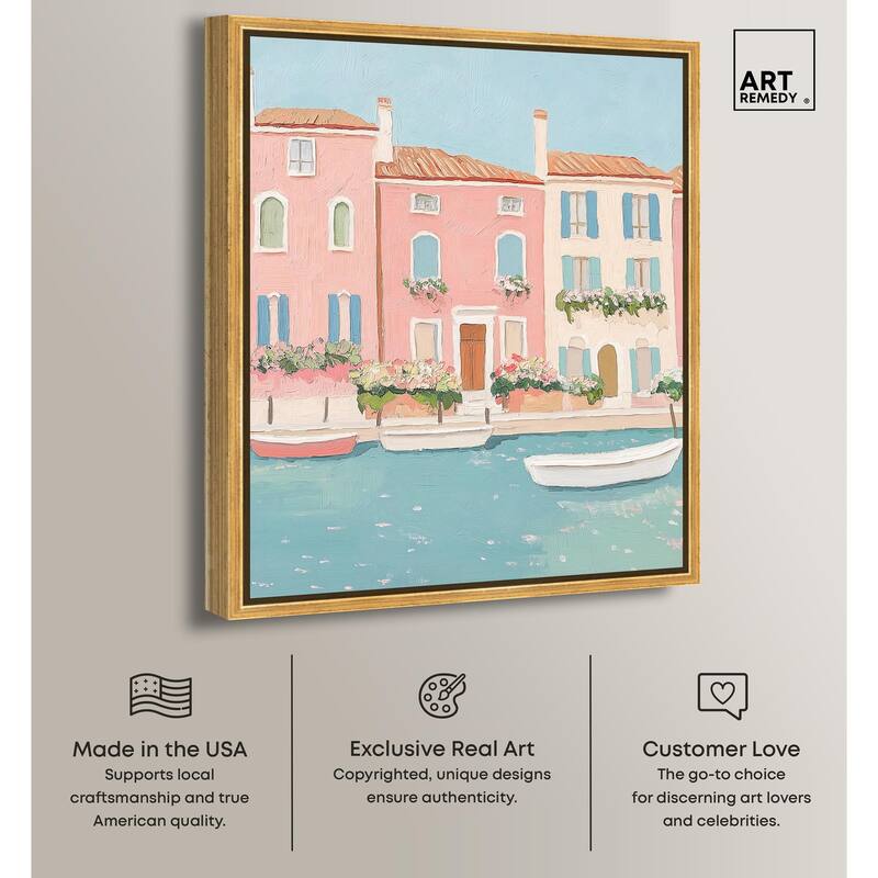 Adrift in Venice Canvas by Art Remedy