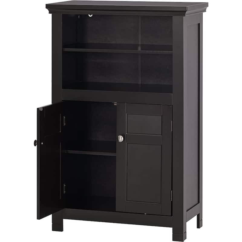 Spirich Home Freestanding Bathroom Cabinet with Doors Wooden Entryway Storage Cabinet,White