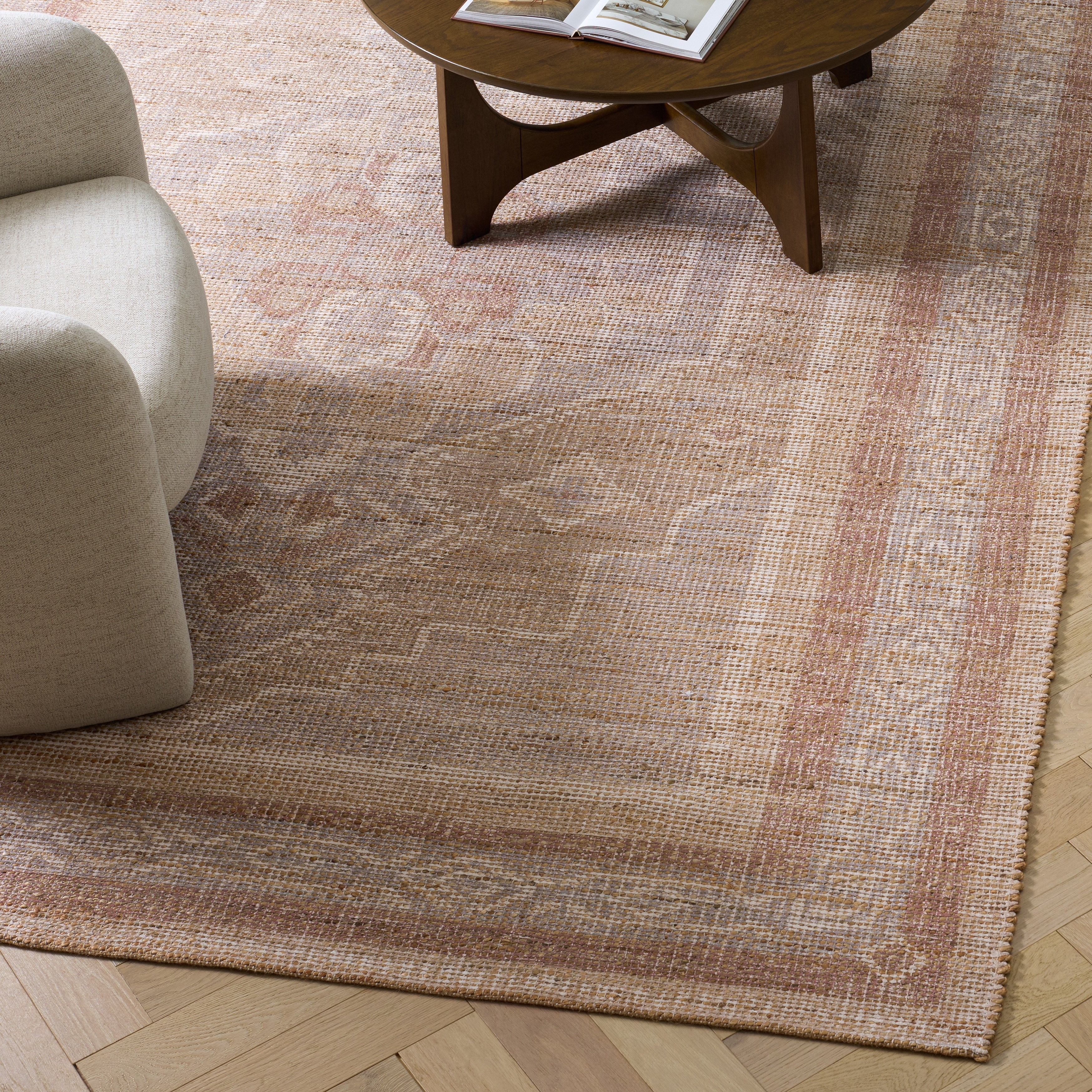 SAFAVIEH Handmade Saffron Lubke Jute & Chenille Rug