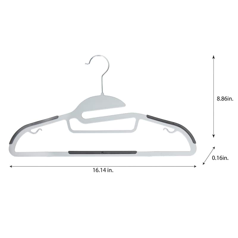 Simplify 8 Pack Ultimate Hanger in White - 9"x 16.1"x .18"