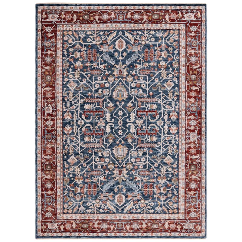 Lauren Ralph Lauren Darcy Traditional Oriental Area Rug - 4' x 6' - Navy/Red