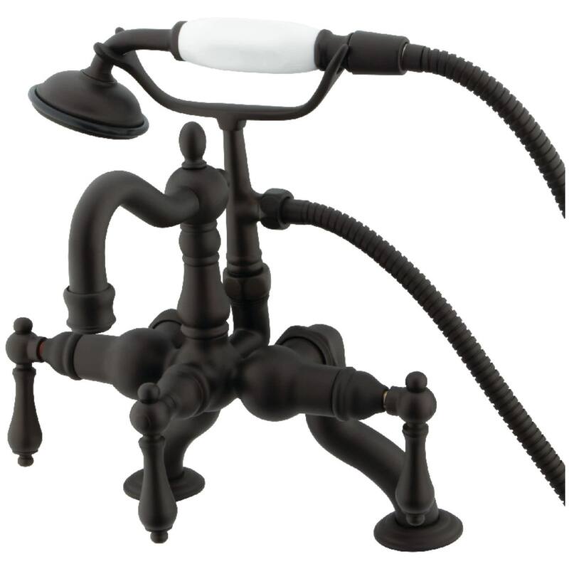 Kingston Brass Vintage Deck Mounted Clawfoot Tub Filler with Built-In - Oil Rubbed Bronze