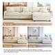 preview thumbnail 109 of 153, 118.4"W Plush Modular Sectional Sofa with Pillows