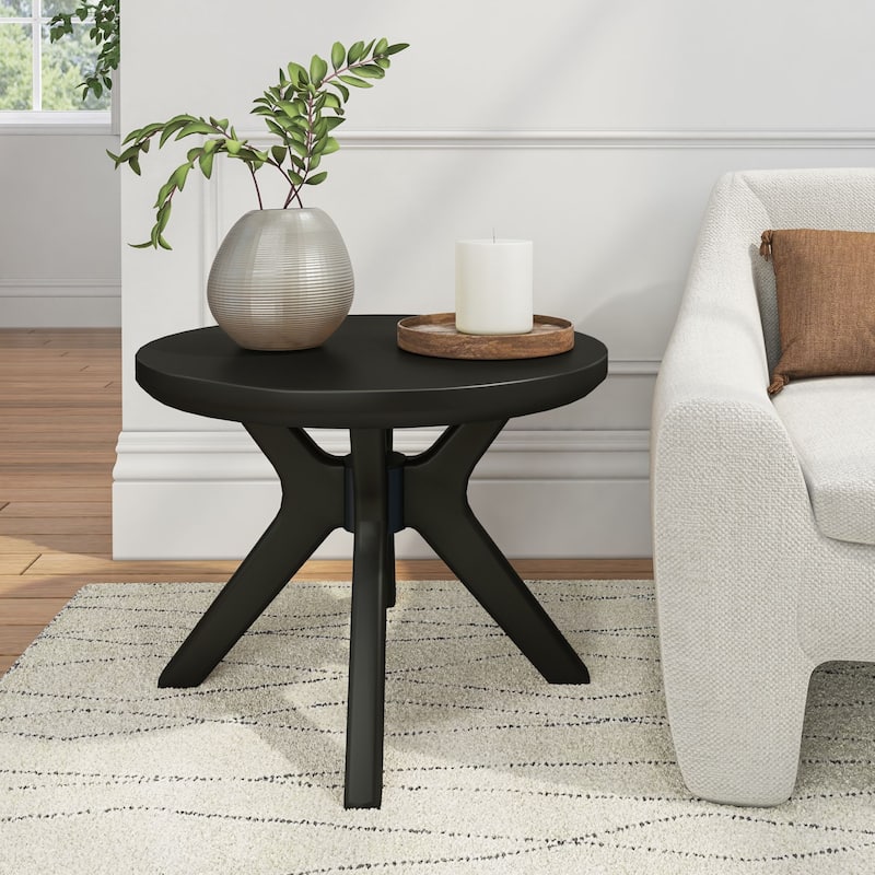 Plank and Beam Verso Round Side Table - 24"