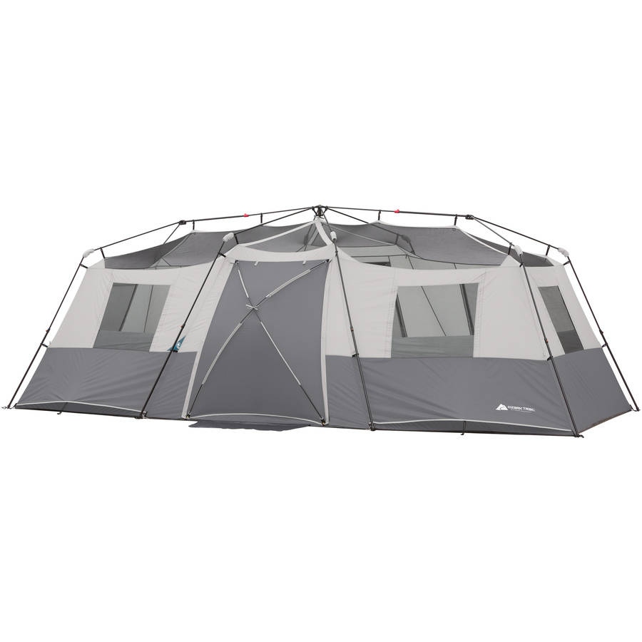 20 x 10 x 80 Instant Cabin Tent in Gray and Teal Sleeps 12 Bed Bath Beyond 35897982