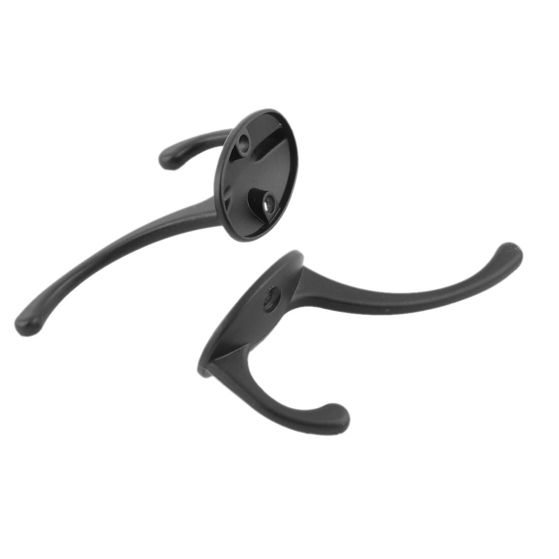 black coat and hat hooks