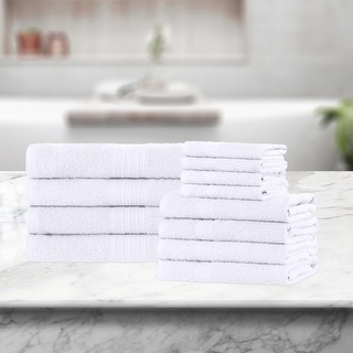 Eco-Friendly Sustainable Cotton 12-Piece Bathroom Towel Set