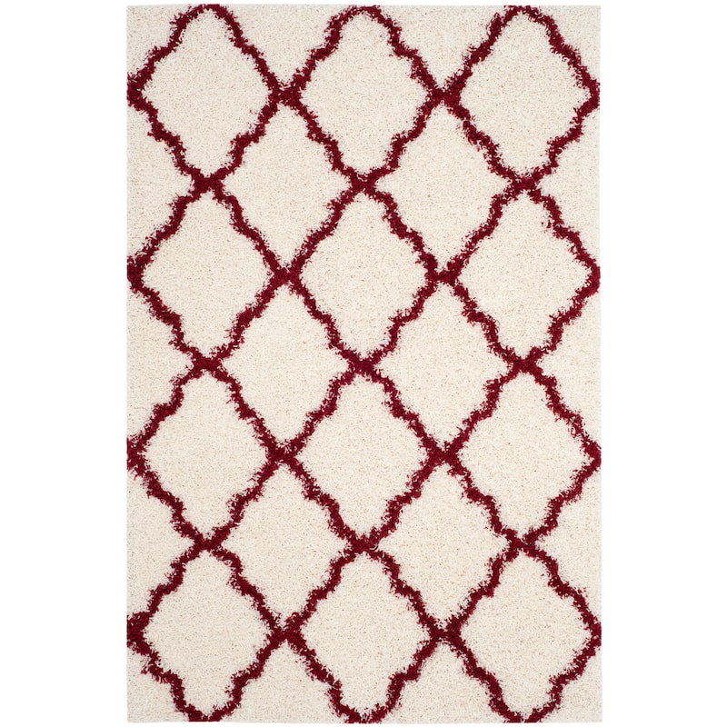 SAFAVIEH Dallas Shag Darina Trellis 1.5-inch Thick Rug