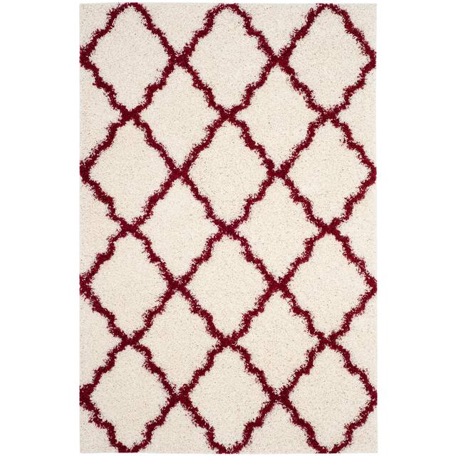 SAFAVIEH Dallas Shag Giusy Trellis 1.5-inch Thick Rug