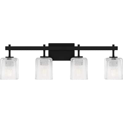 Brenthouse 4-Light Matte Black Bath Light