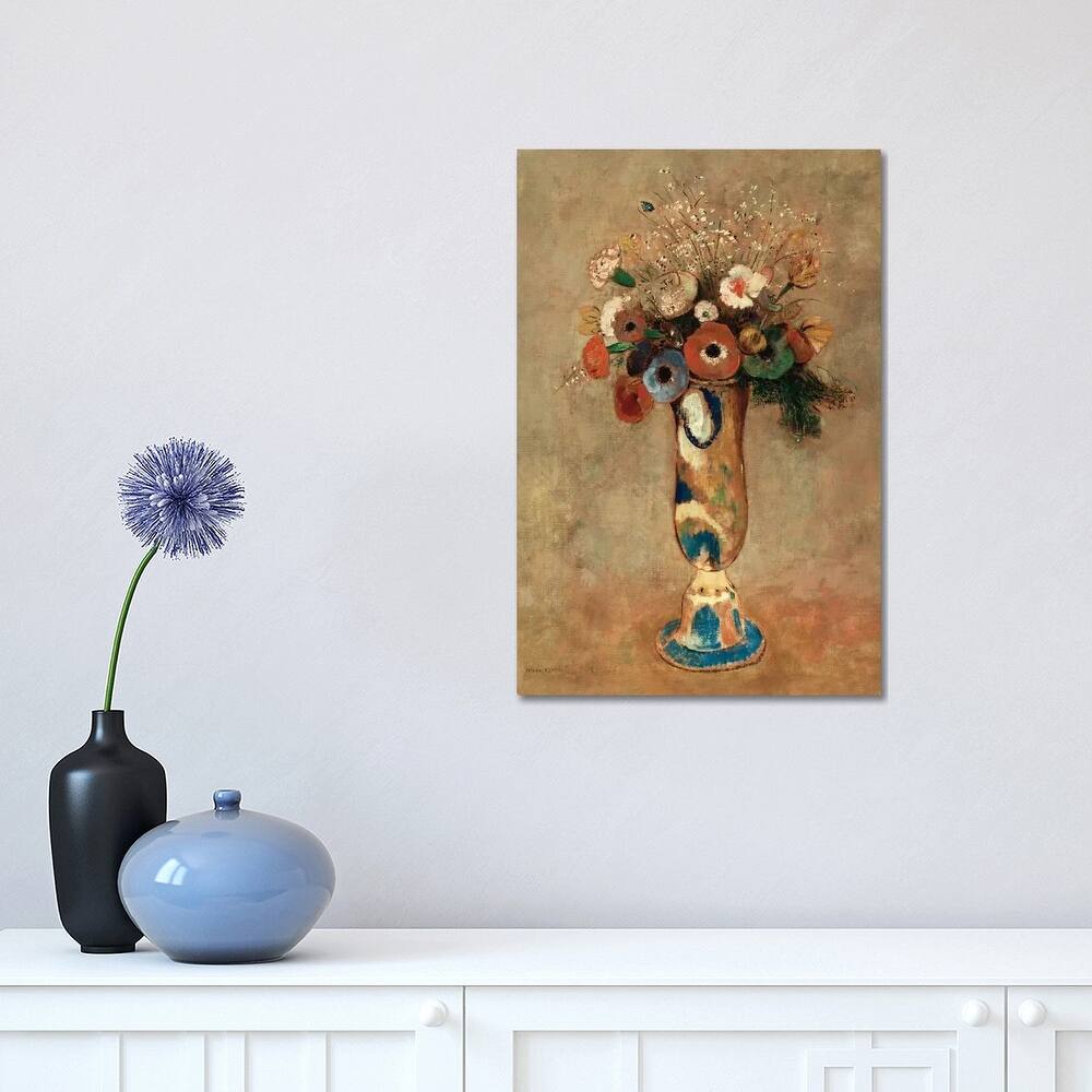 iCanvas "Vase of Flowers, 1912 " by Odilon Redon Canvas Print