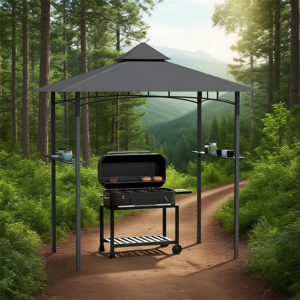 8' x 5' Grill Gazebo Outdoor BBQ Canopy for Patio Yard Garden