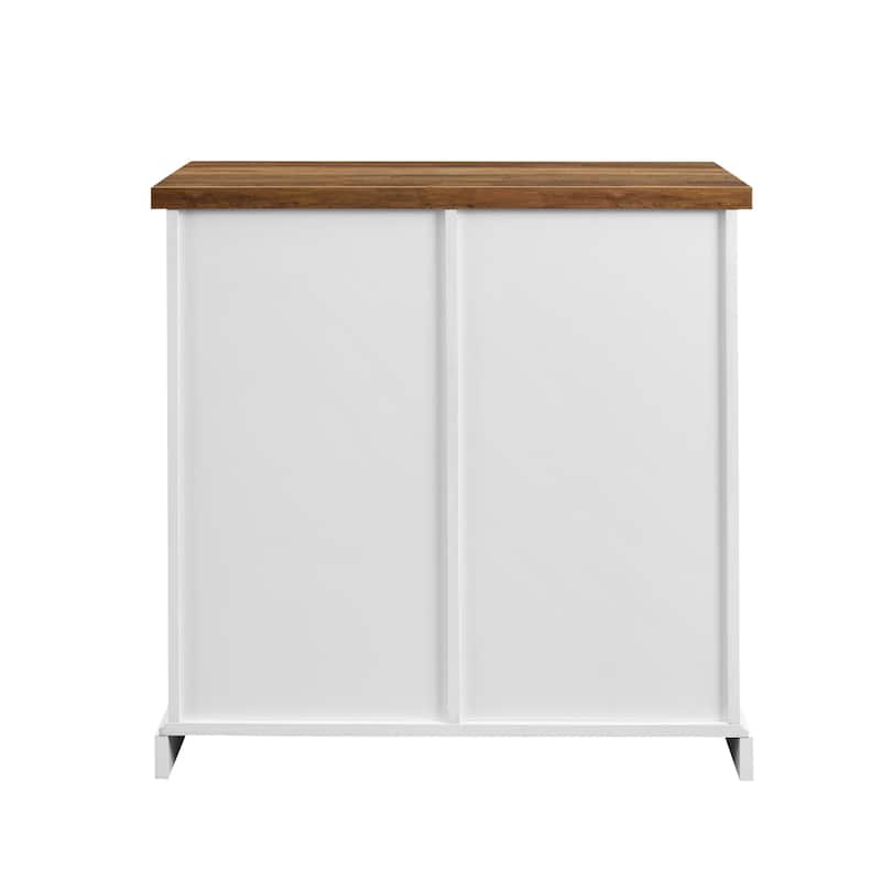 Middlebrook Kujawa 32-inch Sliding Slat Door Cabinet