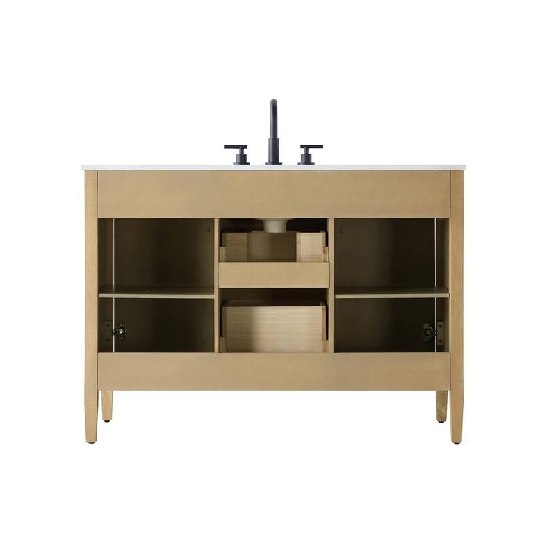 Elegant Lighting VF29648 Blakely 48" Free Standing Single Basin Vanity