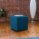 preview thumbnail 10 of 23, Jaxx Monroe Side Table Ottoman Blue