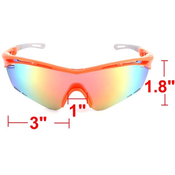 orange cycling glasses