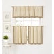 preview thumbnail 21 of 22, Wilton Colorblock Kitchen Window Tiers, Set of 2
