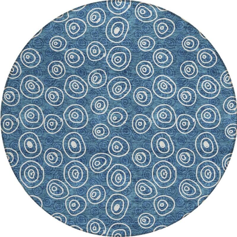 HomeRoots Geometric Transitional Rectangle Outdoor Rug