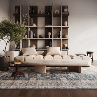 Nuloom Aisling Bordered Traditional Washable Area Rug