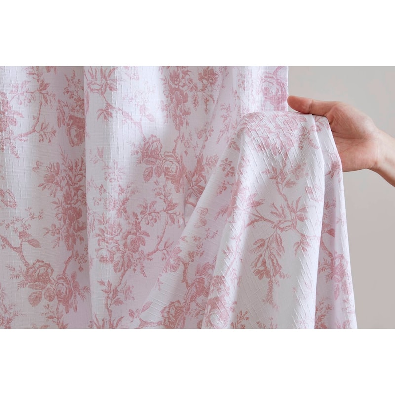 Laura Ashley Walled Garden Shower Curtain -- slub dobby 180gsm