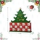 preview thumbnail 2 of 6, Glitzhome 15.25"H Lighted Wooden Christmas Tree Advent Calendar Decor - Multicolor