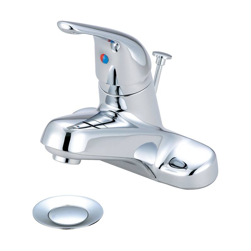 Olympia Faucets Elite 1.2 GPM Centerset Bathroom Faucet with Brass - Polished Chrome
